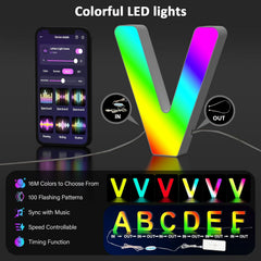 LED Letter V Colour Changing USB Night Light