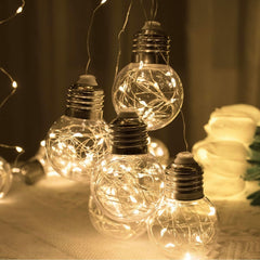 Wishing Ball Curtain Lights 200 LED Warm White Fairy String Lights with Remote