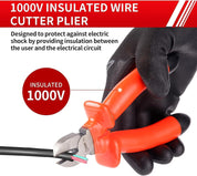 1000V Insulated Side Cutters 160mm & 200mm Pliers Set