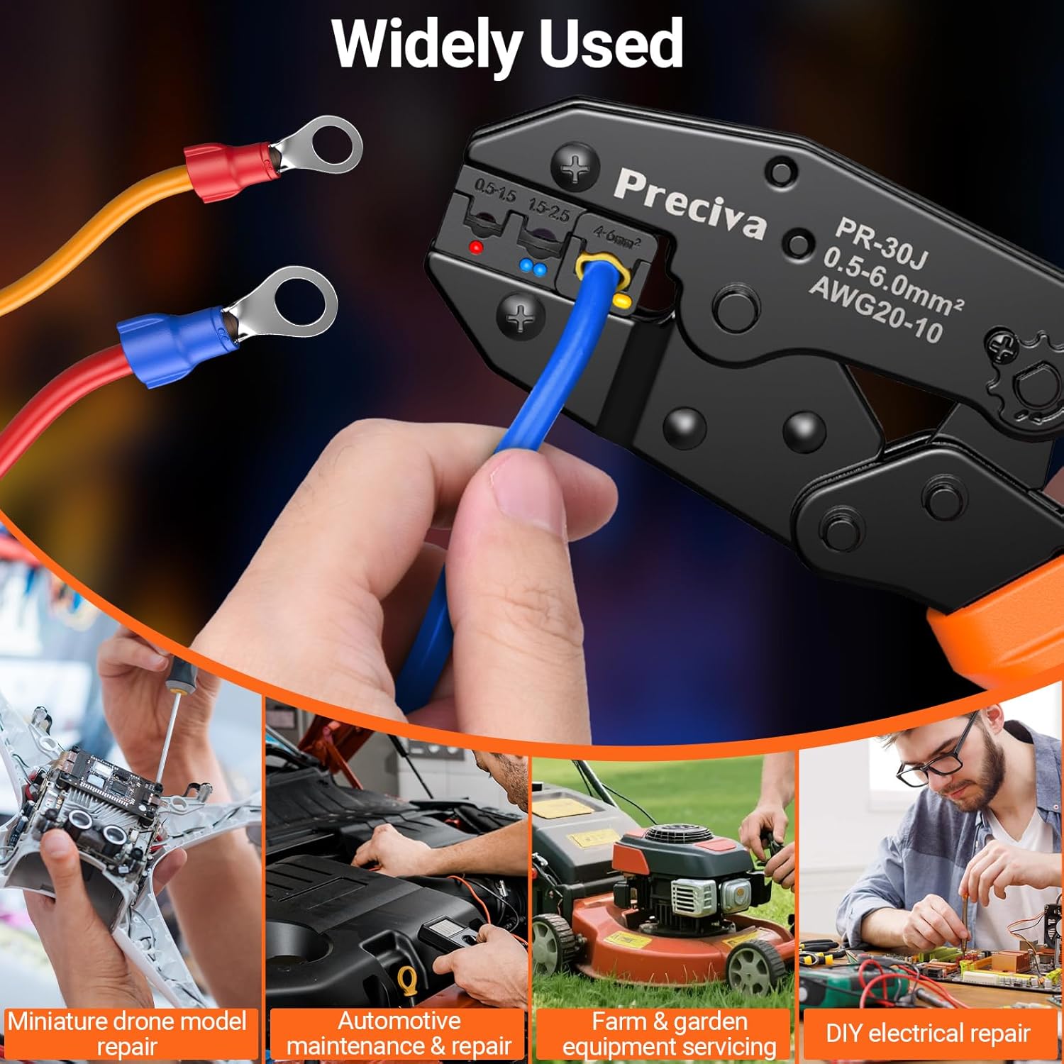 Preciva Insulated Crimping Tool Set with 350 Connectors
