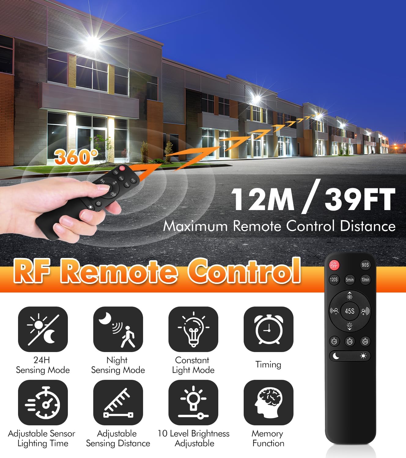 25W PIR Security Light Outdoor Floodlight 2350LM IP66 Motion Sensor