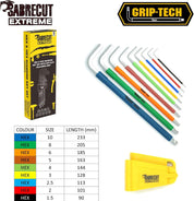 Extra Long Diamond Hex Allen Key Set 1.5–10mm