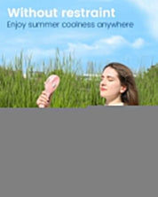 EasyAcc Handheld Fan USB Fans Portable Hand Fan 3 Speeds 180° Foldable with 6 Blades Personal Electric Mini Outdoor Fan with Rechargeable Battery Foldable Handle Desktop for Home Travel Outdoor - Pink