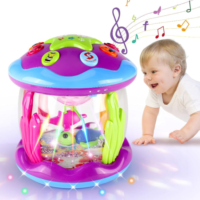 Untimaty Ocean Musical Baby Toy – Rotating Sensory Play for 6–18M & 1st Birthday Gift