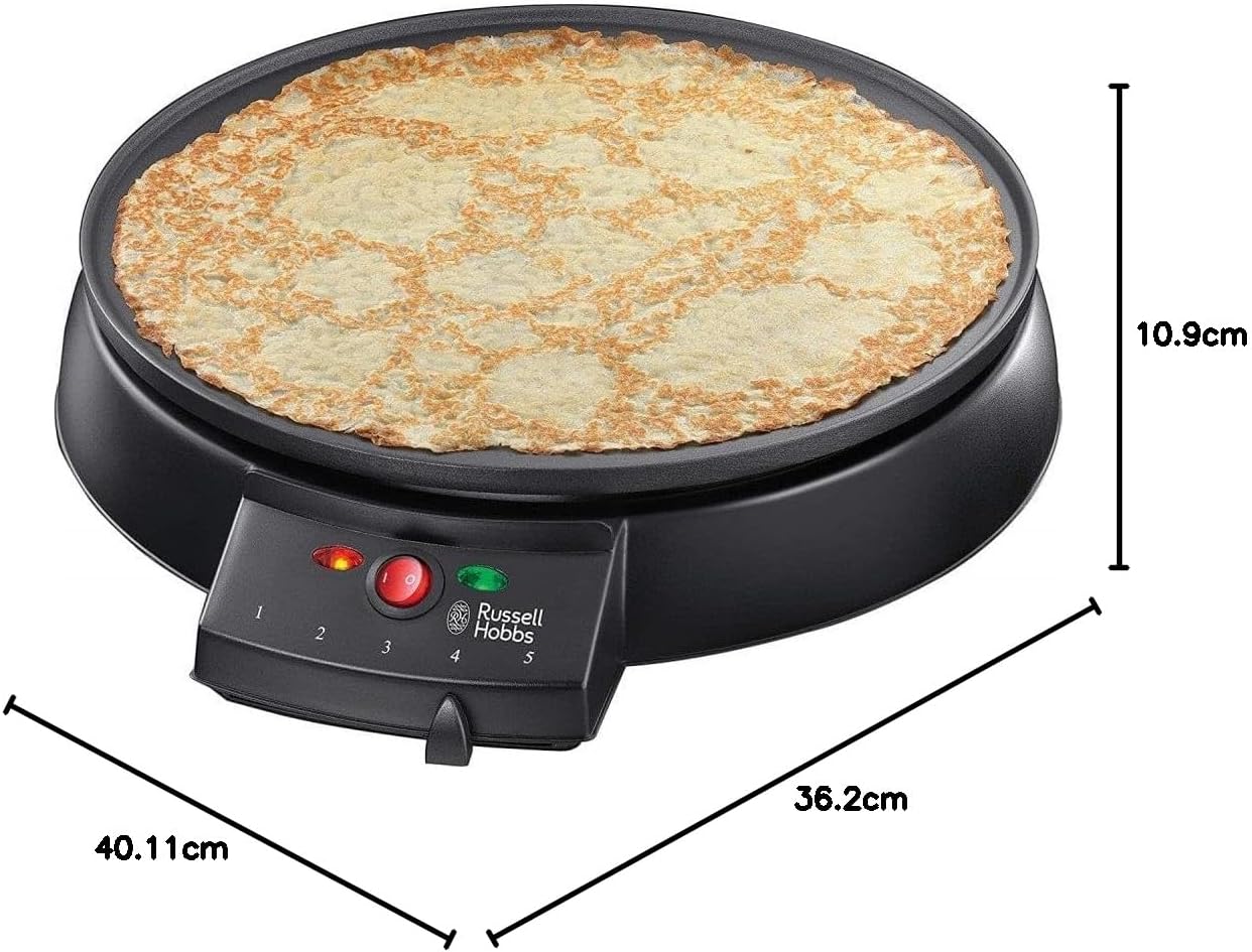 Russell Hobbs Electric Crepe & Pancake Maker – 30cm Non-Stick Hotplate