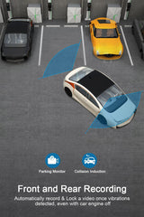 Dual Dash Cam for Cars Front & Rear 1080P, 170° Wide, 3