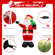 Waterproof inflatable Santa yard decoration