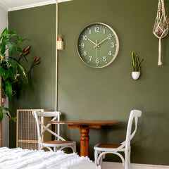 12-Inch Silent Wall Clock – Non-Ticking, Easy Read for Living Room, Bedroom & Kitchen