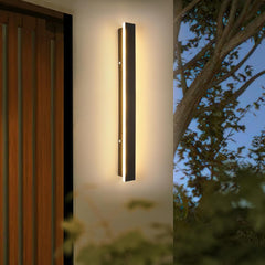 Outdoor Modern Wall Light - 60CM, 18W 1100LM Long Strip Wall Sconce with 3000K Warm White Light, IP65 Rainproof for Porch, Garden, Patio, and Garage