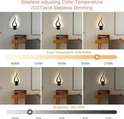 Smart LED Wall Light - App & Remote Control with Voice Control & Timer