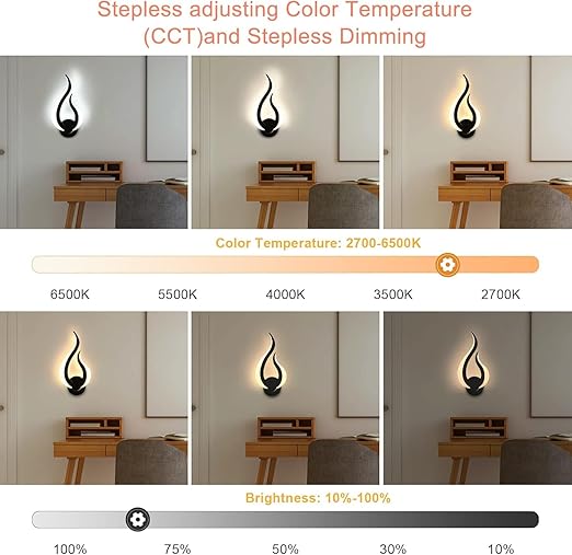 Smart LED Wall Light - App & Remote Control with Voice Control & Timer