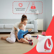 Belaco Handheld Steam Cleaner – High Pressure Multi-Purpose Steam Cleaner 1050W with 9 Accessories | Portable Chemical Free Steamer for Home, Kitchen, Bathroom, Tiles, Grout, Upholstery & Cars BSC389A