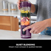 Blast Portable Blender 530ml – Cordless Mini Blender with Leakproof Lid & Sip Spout – Rechargeable – Ice & Frozen Fruit – Purple