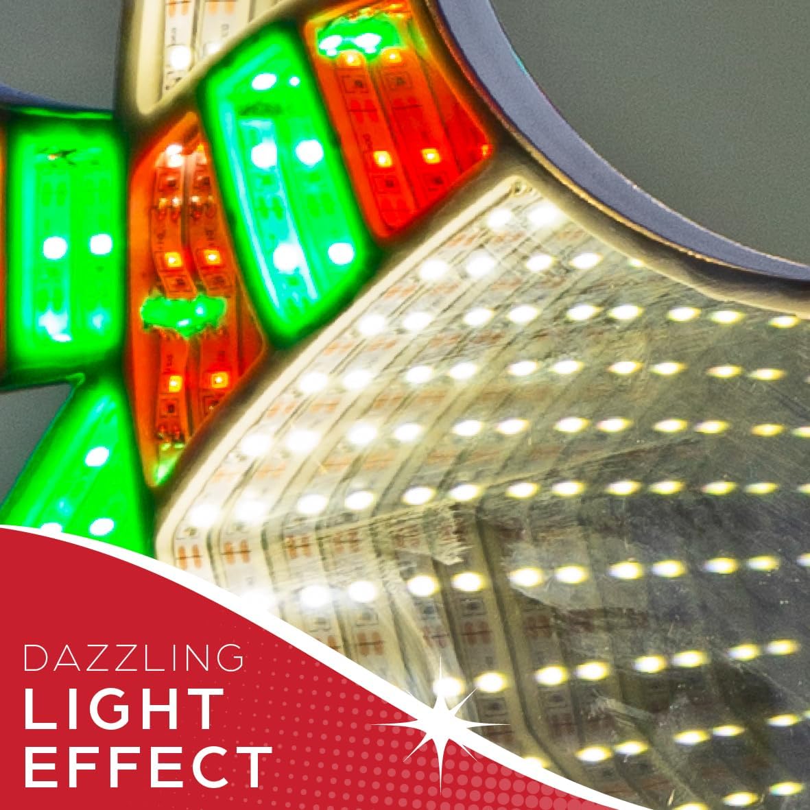 Double-sided LED elf Christmas light