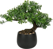 Oairse Artificial Bonsai Tree in Ceramic Pot – Faux Japanese Plant for Home & Office Décor