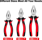 Sharp-tec 180mm Combination Pliers – Wire Cutting & Crimping