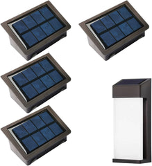 Solar Light Replacement Top for Outdoor Fence Lights and Wall Lights, Solar Light Inserts 10Lumens Waterproof (4 Pack)