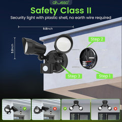 Adjustable 25W LED Security Light for Garden