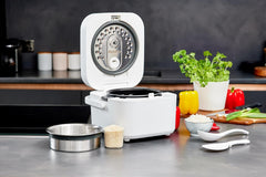 Yum Asia Hotaru IH Rice Cooker with Ceramic Bowl 0.54L – Chalk White