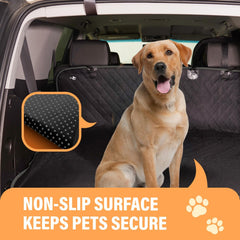 4-Layer Dog Car Seat Protector – Waterproof, Scratchproof & Comfortable Travel Cover