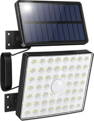 Solar Security Lights, Outdoor Motion Sensor with 4 Modes, IP65 Waterproof, 54 LED Solar Powered Wall Lights for Garden, Shed, Yard, Fence, and Garage Door