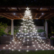 350 LED Outdoor Christmas Tree Lights with Star – Pure White