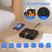 Extension Lead with 4 AC Outlets, 5 USB & 1 Type-C, 3M Surge Protected Power Strip