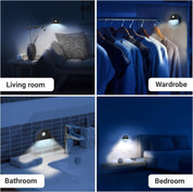Motion Sensor Night Light Pack of 3 Battery LED Stick On Cold White