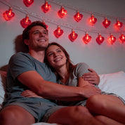 Valentine Heart LED String Lights, 1.5m Battery Operated Red Love Fairy Lights for Indoor Décor