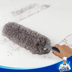 MR.SIGA Microfiber Duster – Reusable, Washable Cleaning Duster in Grey