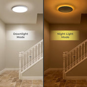 18W Dimmable LED Ceiling Light with Remote, Adjustable 22cm Round Lamp