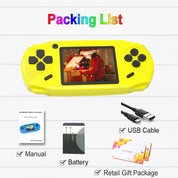 16 Bit HD Handheld Game Console – 100 Built-in Retro Games, 3.0" Screen, Gift for Kids