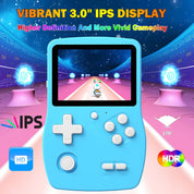 Portable 32-Bit Handheld Game Player – 139 Built-in Games, 3.0" Screen, Rechargeable