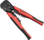 Amazon Basics Self-Adjusting Wire Stripper, Black/red