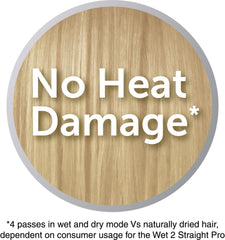 Wet2Straight Pro Hair Straightener with Moisture Sensor & Venting System, 230°C