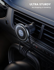 Lamicall Car Phone Holder for MagSafe - 2025 HD Glass Panel, Strong Magnetic Mount