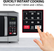 800W 23L Digital Microwave Oven with Auto Defrost & Express Cook