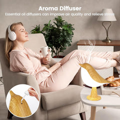 Haotao Touch Control Bird Lamp – 3-Way Dimmable USB Rechargeable LED Night Light