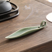 9" Ceramic Incense Stick Holder with 3 Holes – Ash Catcher for Home & Yoga