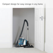 Vax Pick Up Pet Cylinder Vacuum Cleaner – 2.5L Bagless, Compact Lightweight Corded Vac with Turbo Tool for Pet Hair