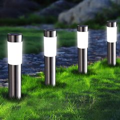 12-Pack Solar Garden Lights, 8 LED, Waterproof, Ground White Lights for Pathway, Yard, Walkway