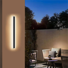 Outdoor Modern Wall Light - 60CM, 18W 1100LM Long Strip Wall Sconce with 3000K Warm White Light, IP65 Rainproof for Porch, Garden, Patio, and Garage