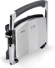 3-Slice Sandwich & Panini Press | Non-Stick Aluminium Plates | Stainless Steel Toastie Maker – Silver [VST025]