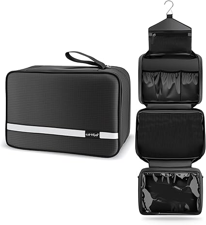 Hanging Travel Toiletry Bag – Large Waterproof Foldable Wash Organizer for Men & Women