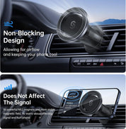SYNCWIRE MagSafe Car Mount Black – Rotatable Magnetic Phone Holder