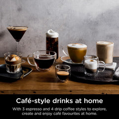 3-in-1 Espresso, Cold Brew & Filter Coffee Maker: Integrated Grinder, Automatic Milk Frother, Easy Barista Assistant Technology