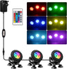 Pond Lights, RGB Underwater Spotlights Mains Powered Aquarium Lights with Remote Control, IP68 Waterproof, Multicoloured, Submersible, for Aquarium, Garden, Yard, Pool, Fountain, Pond (3-in-1)