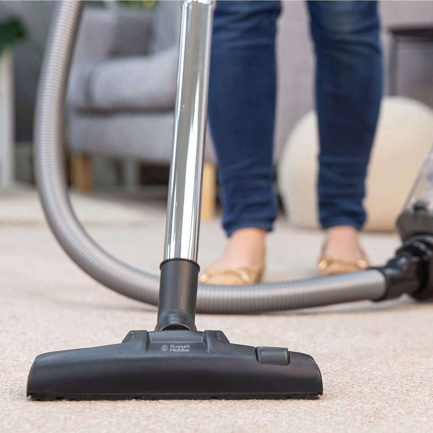 Russell Hobbs Atlas2 Pet Cylinder Vacuum Cleaner – 700W Power Motor, Lightweight 2.5L Dust Capacity, Pet Turbo Tool & Triple Filtration