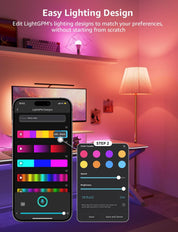 Lepro B22 AI Smart Bulb, Color Changing WiFi 806lm