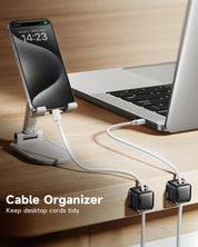 8-Pack Magnetic Cable Organizer Clips – Cord Holder & Wire Management for Desk, Office, Kitchen